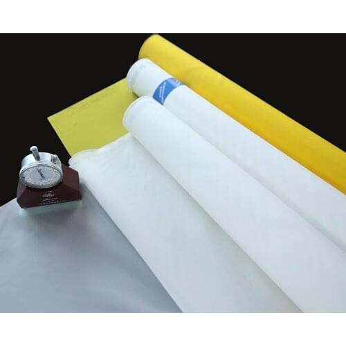 25 Meters 53T 130mesh 64UM White Polyester Bolting Cloth Textile Screen Printing Mesh Fast Delievery Silk clothing printing