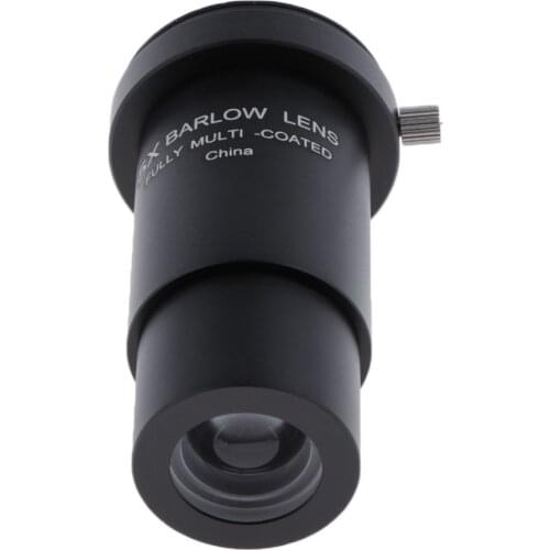 3X Barlow Lens for Zeiss Telescope Eyepiece 1.25inch M42 Thread Reflector Refractor Universal