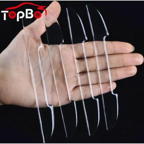 4/8Pcs Car Door Anti-collision Protector Bar Stickers Side Edge Guards Anti-scratch Rear View Mirror Cover Protect Strip