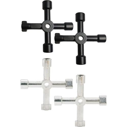 4 in1 Multi Cross Square Triangle Elevator Key Switch Wrench Set of 2 for Cabinet Train for Valve Faucet Cabinet Opening