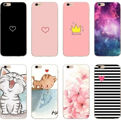 Phone Case For iphone 5se 5s 5 6s 6 7 8 plus Silicone Lovely Animal Cat Dog Cartoon Soft TPU Slim Cover For iphone 6s x xs
