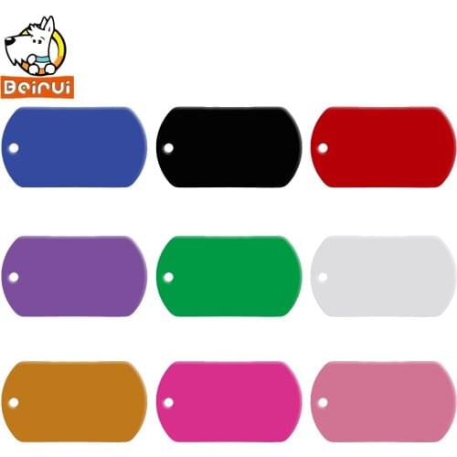 Cheap Wholesale 20 pcs Personalized Military Dog ID Tags Customized Cat Dog Name ID Tag for Dogs