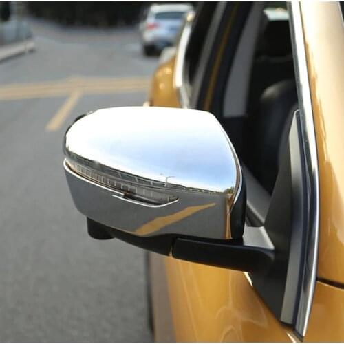 For Nissan Qashqai 2017 and After the Mirror Cover ABS Chrome Accessories Modified Chromium Styling 2 Pcs Stainless Steel Easy-Mount