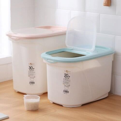 Kitchen sealed flour storage rice bucket moisture-proof insect-proof rice cylinder household pet storage grain barrel ZP7131442