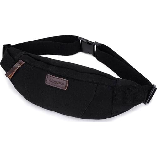 Men Canvas Chest Bags Waist Bag Male Multifunctional Casual Brand Belt Money Phone Purse Waist Packs Bags