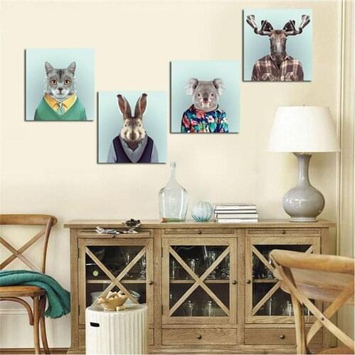 Top Selling Funny Animals Print Canvas Printing Modern Wall Art Pictures Living Room Home Art Tableau Peinture Sur Toile
