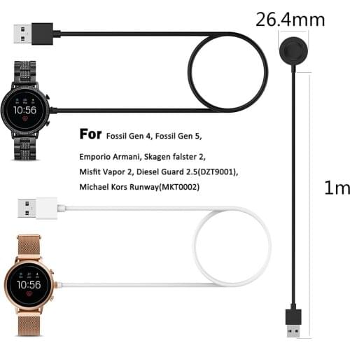 New Magnetic Charging Data Cable Watch Charger For Fossil Gen 4 5 Emporio Armani Skagen falster 2