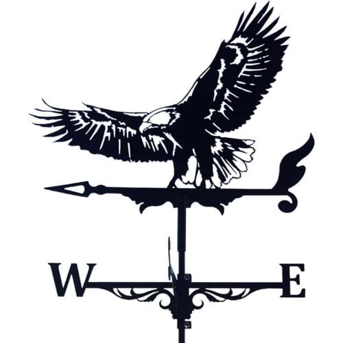 Metal Stake Exquisite Vivid Animal Shape Stainless Steel Durable Hollow Wind Vane Sign Ornament Garden Decorating