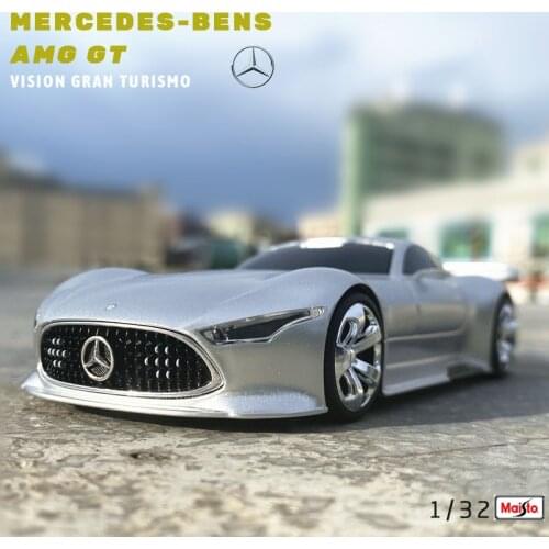 Maisto 1:32 Mercedes-Benz AMG GT Vision Gran Turismo GT6 alloy car model static die casting model Collection of die
