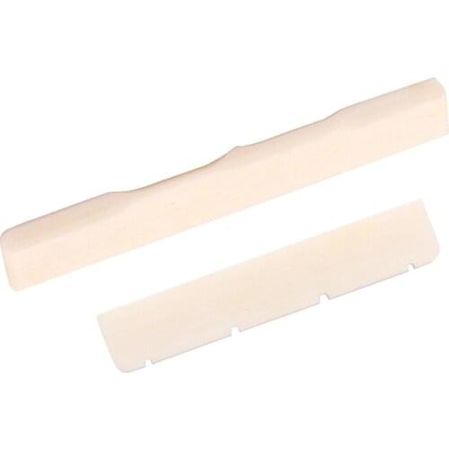 Cattle Bone Guitar Bridge Saddle Nut For Ukulele Replacement Accessory