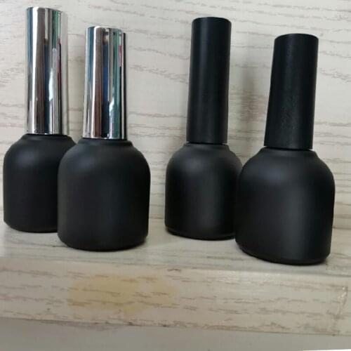 Wholesale 10ML Empty Nail Gel Bottles Black Nail Polish Gel bottles Nail Glass Gule Bottles Beauty Nail Oil Packing Bottles