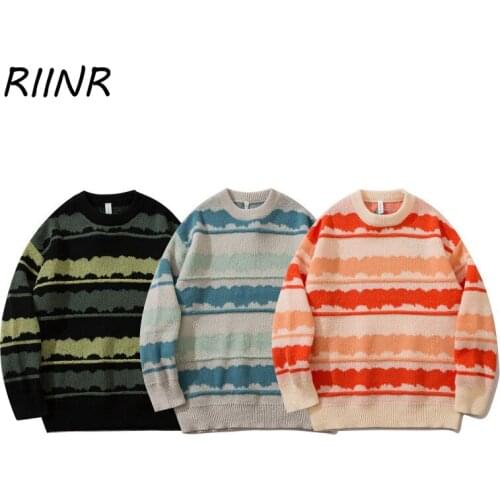 RIINR Men's Knitted Pullovers