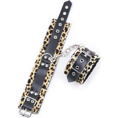 Sex Toys Leopard Print Fun Handcuffs Sex Toy Handcuffs Adult Toy Handcuffs