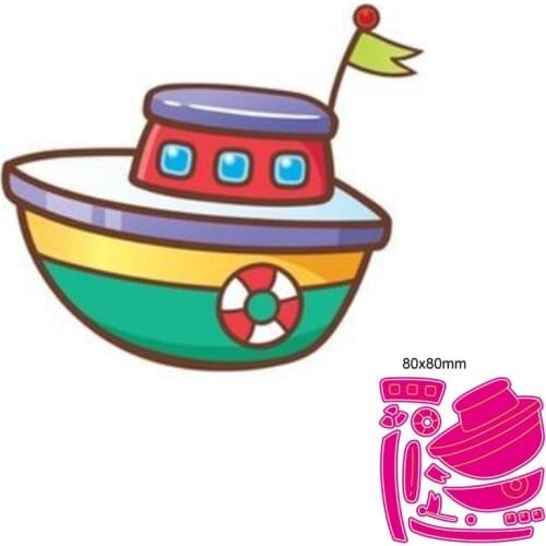 Metal Cutting Die Toy ship DIY Scrapbooking Paper Cards Decorative Craft Embossing