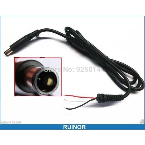 DC 7.4mm x 5.0mm Plug Socket Connector with Cord 1.2M Cable for HP DELL Cable