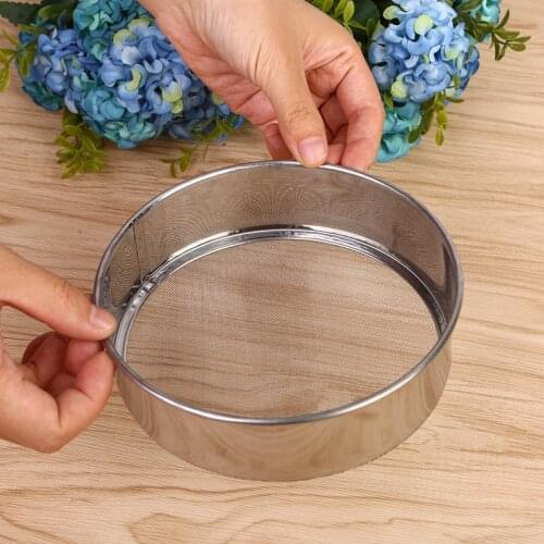 Stainless Steel Mesh Flour Sifting Sifter Sieve Strainer Cake Baking Household Kitchen Tools Great For Sifting Flour15 * 4 *4 cm