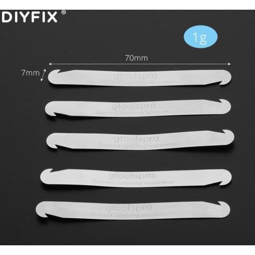 DIYFIX Ultra Thin Flexible Spring Steel Pry Spudger Disassemble Card For Samsung iPhone Curved Screen Opening Repair Tool