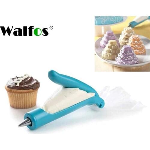 Walfos Pastry Icing Pen Cake Tool Decorating Bag Nozzle Tip Fudge Syringe Tip Kitchen Decorations Muffin Accessories
