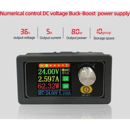 XYS3580 DC Buck Boost, 0.6-36V 5A CC CV converter, adjustable power supply module, voltage regulator, laboratory power supply