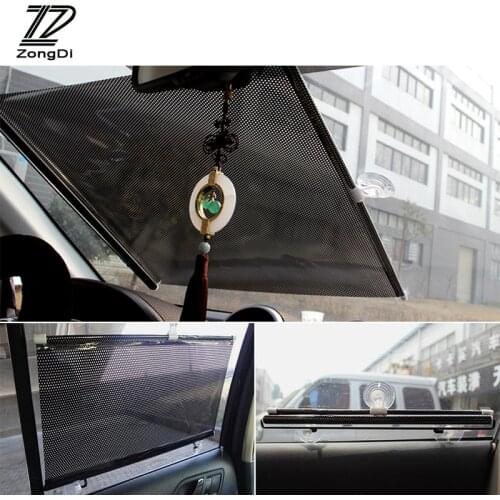 ZD 1Pc Windscreen Automatic Roller Sunshade Cover For Audi a3 a4 b6 b7 a5 a6 Mazda 3 6 cx-5 Jeep renegade wrangler accessories