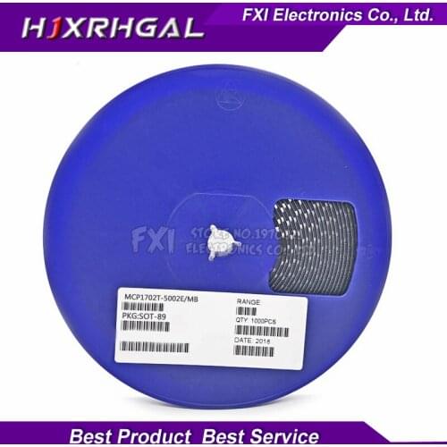 1000PCS MCP1702T-5002E/MB SOT-89 MCP1702T-5002E SOT MCP1702T-5002 SMD MCP1702T MCP1702 SMD