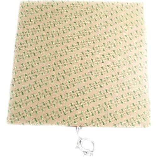 110V 1500W 600*600*1.5mm Silicone Heater for 3d printer adhesive 1 side 100k thermistor 1000mm lead wire