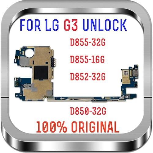 16GB 32GB for LG G3 D855 Motherboard with Android System Good working Europe Version unlocked for LG G3 D855 Logic Boards