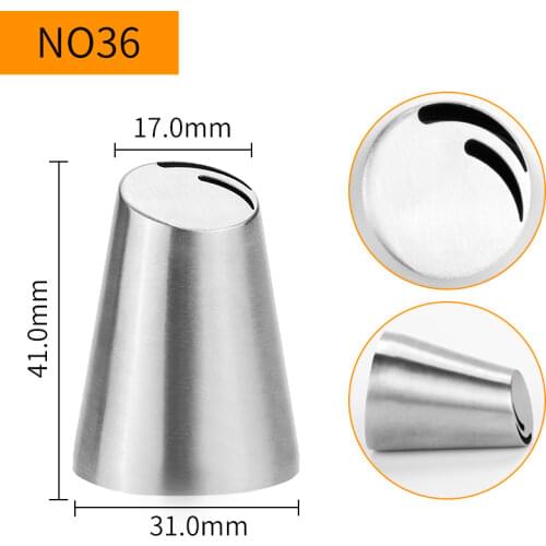 30pcs/lot)Free Shipping Stainless Steel Cake Decorating Specialty Russian Flower Nozzle #NO36