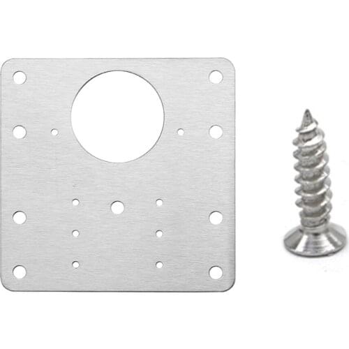 4/10 Set Cabinet Hinge Repair Plate Set Practical Rust Resistant Stainless Steel Furniture Cupboard Hinge Repair Mount Door