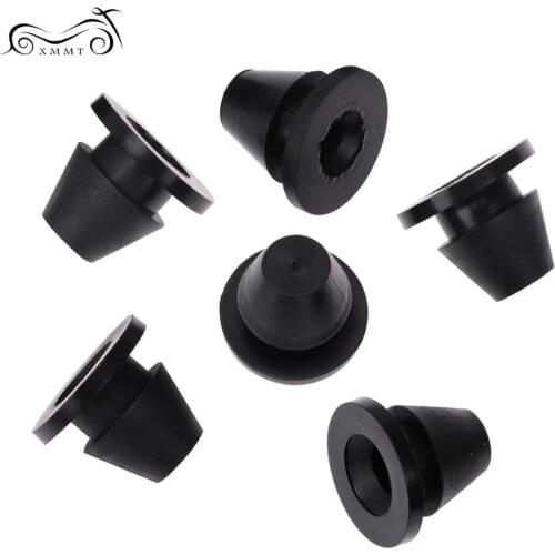 6pcs Motorcycle Rubber Side Cover Grommets For Harley Touring Glide FLTR FLHX 2008-2017 2018 2019
