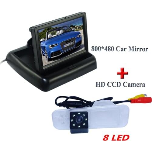 Auto car parking camera ccd image sensor and 8 led beautiful lights +800*480 black car monitor In-Dash for Kia K2 Sedan