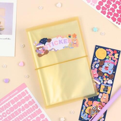 SKYSONIC 6 Inch Collect Book Double Sided 20 Sleeves Bandage Photo Album Idol Postcards Storage Book Ticket Sorting Holder