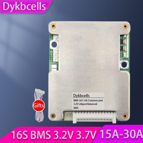 Dykbcells BMS 16S 15A 20A 25A 30A Li-ion / Lifepo4 60V/48V 18650 Lithium Battery Protection Board Balancer PCB Electr Scooter