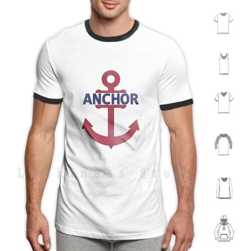 One Piece - Anchor Luffy Tee T Shirt DIY 100% Cotton 6xl One Piece Luffy Anchor Anime Pirate Shanks Strawhat Mugiwara