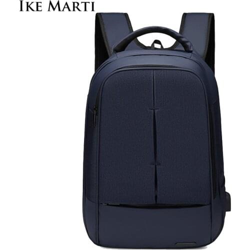 IKE MARTI Man Laptop Backpack Anti-theft Waterproof School Backpacks USB Charging Men Business Travel Bag Backpack New Design