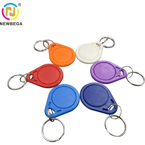 10PCS 13.56MHZ F08 Keychain Keys Rfid Chip Mfare 1K S50 Token Key Waterproof Access Card
