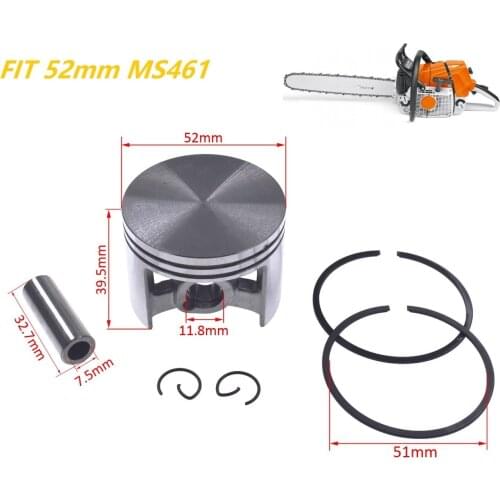 52mm Piston Pin Ring Circlip Kit For Stihl MS461 MS 461 GS461Z Chainsaw Engine Rebuild Set