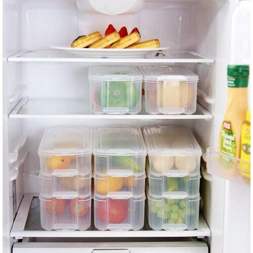 Kitchen Transparent Storage Box Grains Beans Storage Contain Sealed Home Organizer Food Container Refrigerator Storage Boxes-30