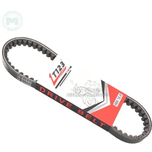 LT123 Motorcycle Scooter Moped High Quality Rubber Modeified Drive Belt 666 16.8
