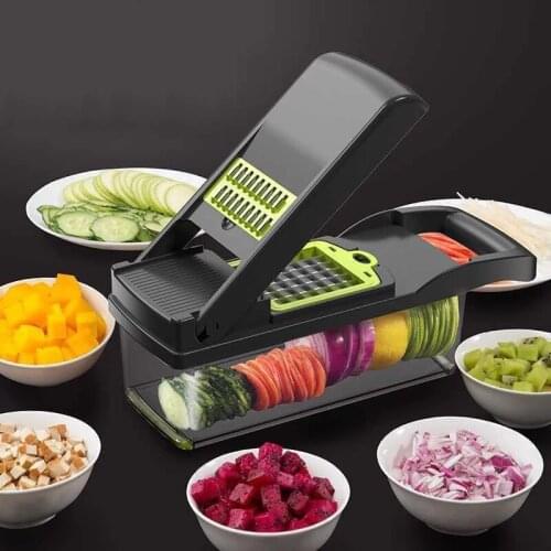 Upgrade Multifunction Vegetable Cutter Kitchen Gadgets Garlic Press Steel Blade Potato Peeler Carrot Grater Kitchen Accessories