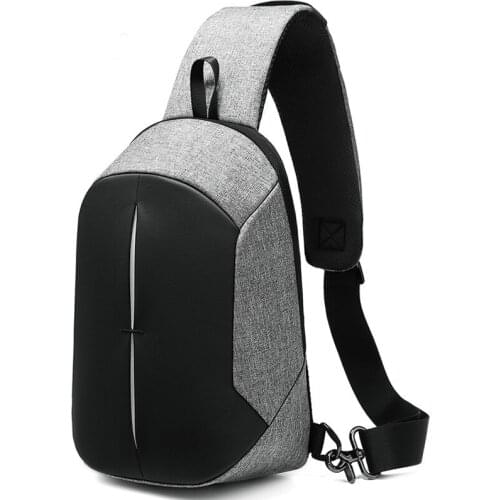 NEW Fashion Chest Pack Men 9.7" iPad Crossbody Bag Waterproof Multifunction USB Charging Short Trip Sports Shoulder Sling Bag
