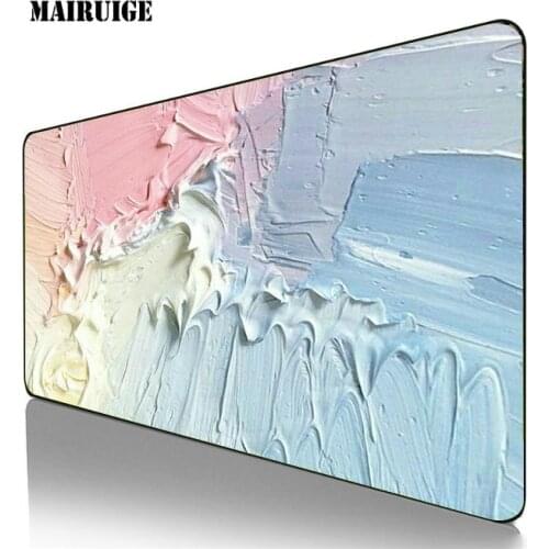 Creative oil painting Gaming Mouse Pad Large 40*90CM Mousepad Gamer Accessories Anti-slip Natural Rubber PC Computer Keyboard
