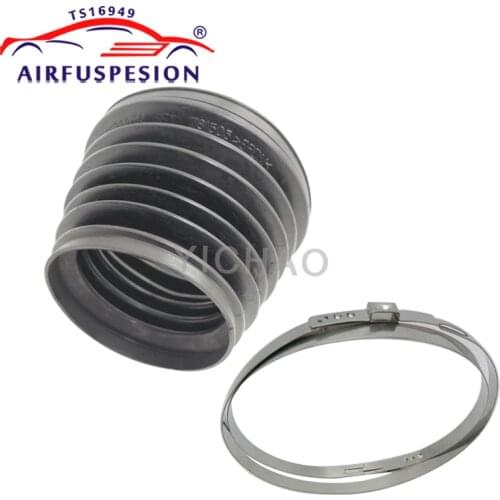 1 Set Front Dust Cover + Clip Ring For Mercedes W211 Air Shock Absorber Rubber Bellow Dust Boot 2113270092 2113206013 2113206113
