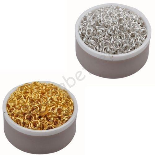 Gold & Silver Plated Open Jump Double Split Rings Connector 5 6 7 8mm Charms DIY New Wholesale