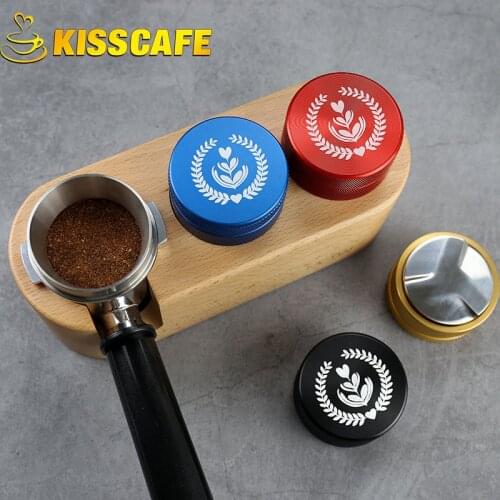 51mm Coffee Distributor Adjustable 304 Stainless Steel Espresso Tamper/Dosing ring/Silicone Pad Available For Delonghi