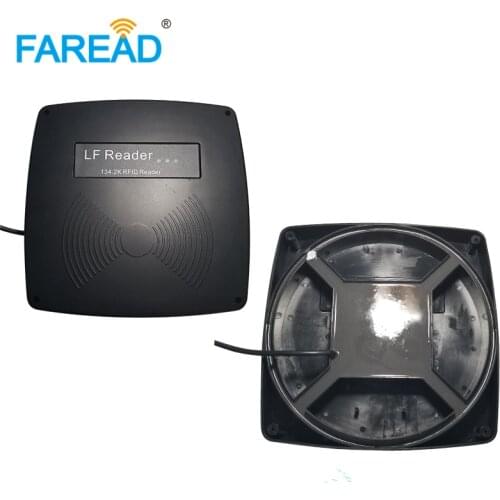 RFID 134.2khz fixed reader gateway FDX-B for cow cattle goats management Panel antenna long range read 45mm RS232/RS485