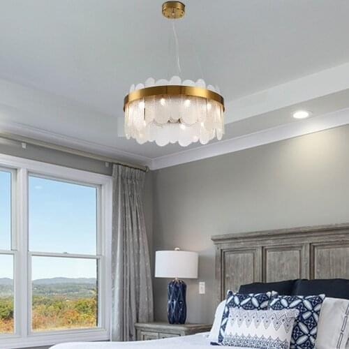 Modern luxury crystal G9 chandelier living room LED lamp frosted crystal villa indoor lighting hotel lobby bedroom ceiling light