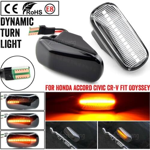 Led Dynamic Side Marker Turn Signal Light For Honda Stream S2000 CR-V HR-V Civic City Fit Jazz Accord Repeater Signal Light