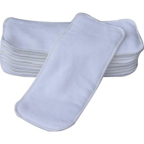 5 Pack Baby Diaper Nappy Liners Newborn Cloth Diapers Reusable Bamboo Charcoal And Microfiber Inserts for Pocket Cloth Diapers