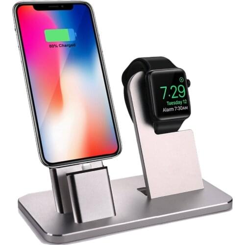 Charing stand Dock Power Station Charger Stand for Apple Watch Series 3/2/1/42MM/38MM ,for iPhone X/8/8 Plus/7/7 Plus/6S/6S Plus